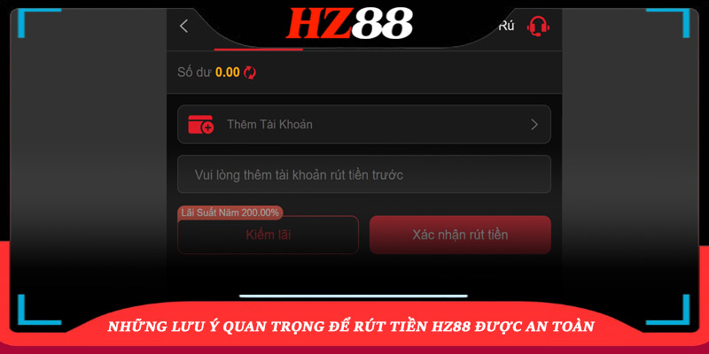 Giải Đáp Thắc Mắc Khi Rút Tiền HZ88